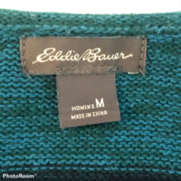 Eddie Bauer Striped Color Block  Sweater. Size M. - Picture 2 of 4